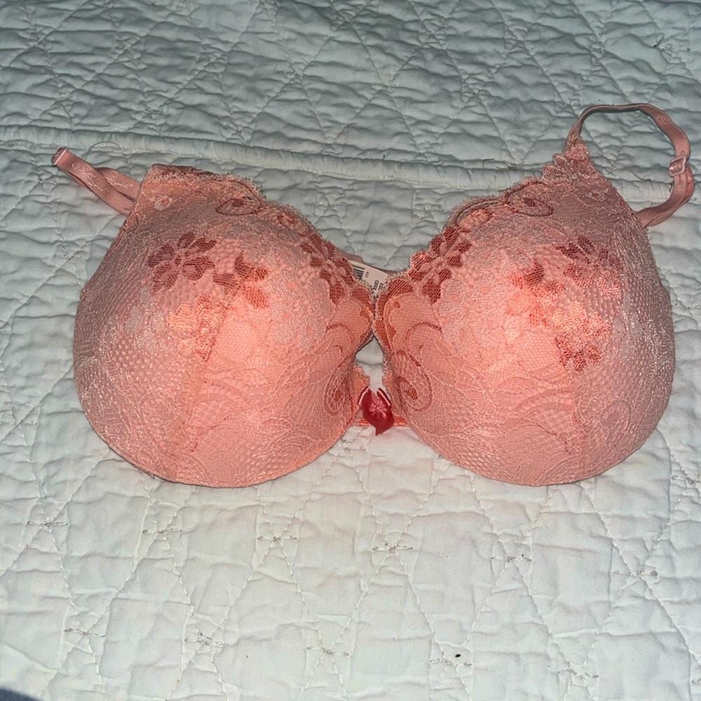 Victoria Secret Pink Flower Pattern Bra Size 34C Like New